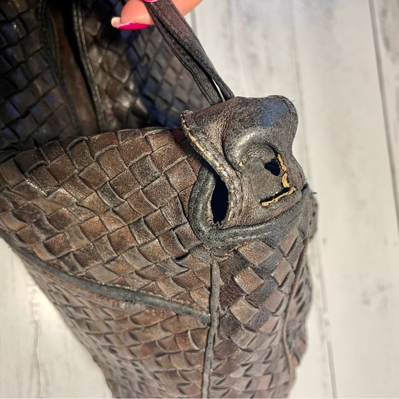 Woven Leather Crossbody Bag - Picture 4 of 15